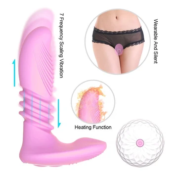 Ženski Vibrator Sex Igrače za Žensko Močan Vibrator Dvojni Klitoris Brezžični Daljinski Nadzor Vibrator Metulj z vibriranjem Dildo