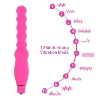 IKOKY Bullet Vibrator Analne Kroglice Sex Igrače za Ženske Človek Butt Plug 10 Hitrosti Klitoris in G-Spot Stimulator Prostate Massager