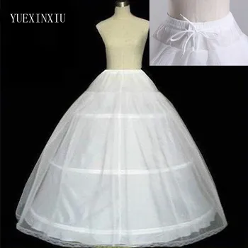 Kakovostna Bela 3 Obroče Petticoat Crinoline Slip Underskirt Za Poročne Obleke Poročne Obleke Na Zalogi 2020