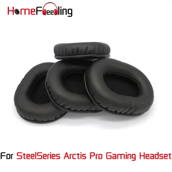 Homefeeling Blazinic Za SteelSeries Arctis Pro Gaming Slušalke Earpads Krog Univerzalno Leahter Repalcement Deli Uho Blazine