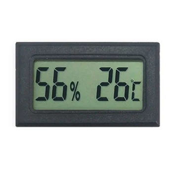 1 PC Digitalni LCD Zaprtih Priročno Temperaturni Senzor Vlažnosti Merilnika Senzor Hladilnik Termometer, Higrometer Prenosni Merilnik