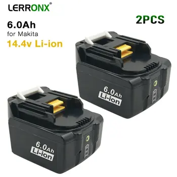 2PCS BL1430 električno Orodje Polnilna Nadomestna Baterija 6.0 Ah Li-ion 14,4 V, za Makita Baterija BL1440 BL1415 BL1460 TD132D TD131D