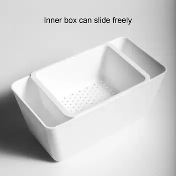 1set Doma Japonski Dvojni Kabini Zgornji Tabeli Snack Box Matica Kože Organizirati Škatla za Shranjevanje, Kuhinjo, dnevno Sobo, Sadje Kapljično Polje Filter Polje
