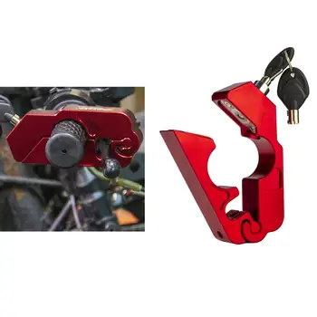 Rdeča Motocikel Oprijem Zaklepanje Varnosti Krmilo Zaklepanje s Ključi za ATV Umazanijo Kolo