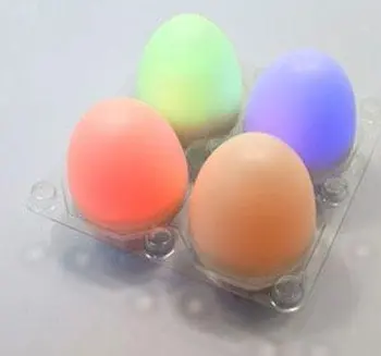 Debelo - Brezplačna dostava za NOVO 7 Multi-Barvni LED Spreminjanje Razpoloženja Svetlobno Jajce Lučka Igrača SUPER Velikonočna darila!! 100 kozarcev