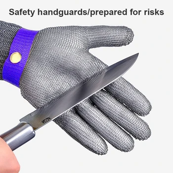 Anti-cut Prostem Angeln Handschuhe Messer Cut ändig Schutz, Zaslon na Dotik, Anti-Slip Ultra-dünnen Stahl Draht Očesa Handschuhe