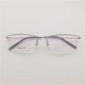 Vazrobe Titana Očala Okvir Moški Ultralahkih Očala Moških Tanek Rob Zlata, Črna Očala za Branje Recepta Objektiv