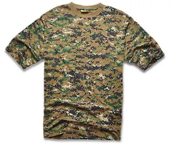 Poletje na Prostem Lov Prikrivanje T-shirt Moški Dihanje Vojske Taktični Boj T Shirt Vojaške Suho Šport Camo Outdoor Camp Tee