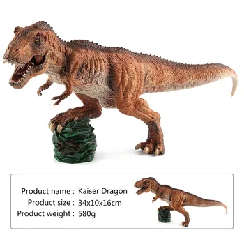 Dinozaver Garaža Kit Model Cesar Zmaj Hrbtenice Nazaj Zmaj Okraski Lutka Igrače za Otroke Simulacije Plastičnih Dinozaver Živali