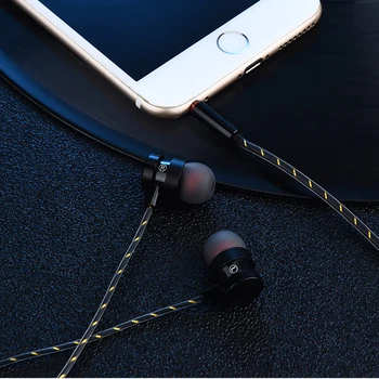 Novo Univerzalno slušalke 3.5 mm, Uho Stereo kovinskih Čepkov slušalke Za Xiaomi/za Huawei Žične Slušalke Za Telefon, RAČUNALNIK