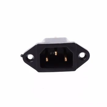 10 Kos/Set AC 250V 10A 3-Pin Priključek IEC320 C14 Vstopu Vtič iz Vtičnice Črna