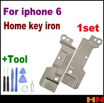 1set novo Vrniti Ključ Železa Home Gumb Nazaj Pritisnite tipko Tesnilo Rezervnih Delov Za iPhone 6 4.7