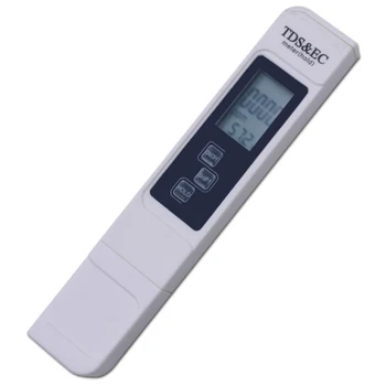 10Pcs/Veliko Digitalni Vode TDS ES Tester Kakovost, Čistost Temperatura Žep Meter za Akvarij Bazen LCD Pero Monitor