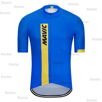 2020 Novo Mavic Pro Team kolesarski Kratki dres Hombre Poletnih športih na Prostem Sleeve Kolesarjenje Jersey Obleka Triatlon Ropa Ciclismo