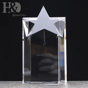 H&D Prilagodite Ustvarjalne Kristalni Pokal Film, Glasba Super Star Prvo mesto Zmagovalec Oddaje Stekla Obrti Doma Okraski Brezplačno Graviranje
