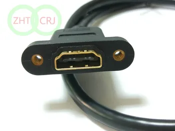 HDMI-združljivim kablom HDMI Moški-Ženska Panel Mount Podaljšek Žice 60 CM
