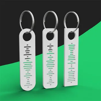 VishowCo Po Meri Spotify Kodo Keychain Keyring Scannable Predvajanja Pesmi Jasno Akril Pesem Keychain Darilo Za Prijatelja