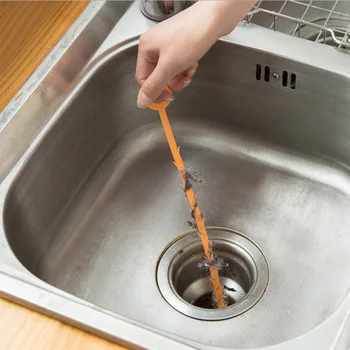 1PC kuhinja vodovodne kavljem kanalizacije lase čistilec wc, umivalnik, zamašen čiščenjem izkopanega orodje za odstranjevanje korito čiščenje orodje za 47,5 cm