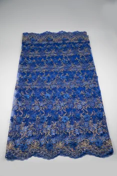 Afriške Poročne Čipke tkanine 2019 Visoke Kakovosti Čipke Material 3d cvet francoski Čipke Aplicirano Za Nigerijski Obleko A18B12-2