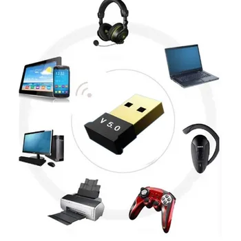 Brezžični USB Adapter Bluetooth 5.0 za Računalnik Bluetooth Brezžične Stereo Audio Sprejemnik za Zmago 8/10