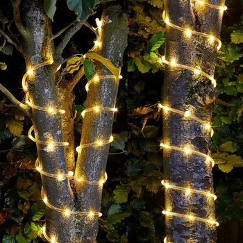 Oddaljen Nadzor LED Vrv Svetlobe Baterija Upravlja Bakrene Žice Garland Svetloba Božične Pravljice Niz Luči za Drevo Teraso Vrt