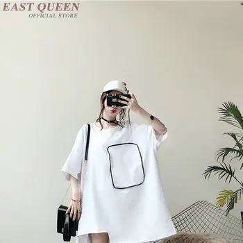 Harajuku punk t-shirt haljo femme svoboden priložnostne krpo plus velikost haljo obleke kratek vrečasta hip hop priložnostne majice AA3755 Y
