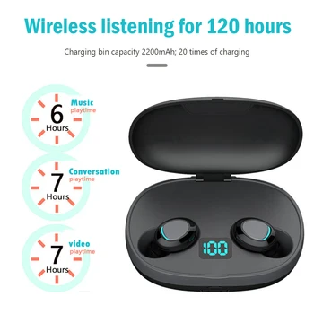 T3s TWS Slušalke Brezžične Bluetooth 5.0 Slušalke Mini Čepkov Z Mic Polnjenje Box Šport Slušalke Za Pametni Telefon
