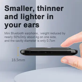 XG49 TWS Bluetooth 5.0 Ultra Slim Slušalke Brezžične Slušalke Dotik Nadzor samodejne Povezave Stereo Glasbe modri zob Slušalke
