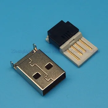 100set 2 v 1 DIY USB A Moški Vtič Solderless USB priključek