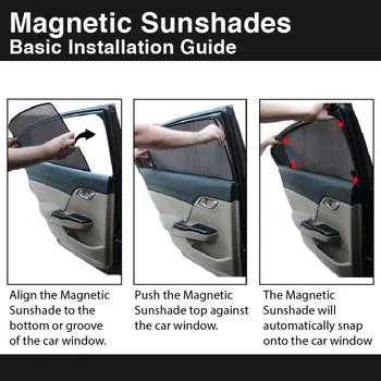 Avto Popolno Strani Windows Magnetni Sonce Odtenek UV Zaščito Ray Blokiranje Očesa Vizir Za Volvo V40 2013