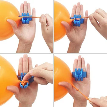 6.5 cm Balon Vezava Orodje Tieing Opremo Knotting Hitreje Električni Balon Puhalo Ballon Pika Enostavno Vozel Naprave