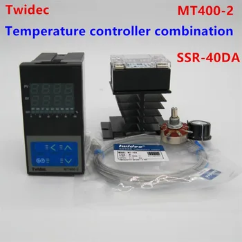 Visoka Kakovost Dual Digital PID Temperaturni Regulator Termostat 100-240V AC z Termočlen K, SSR 40A , SSR-40A