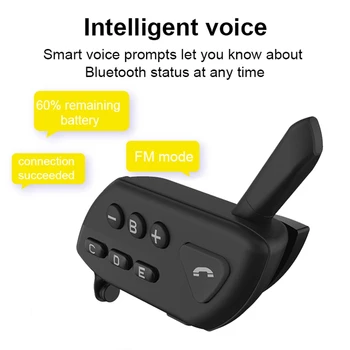 Motoristična Čelada Interkom Multi BT Interfonski Bluetooth 5.0 FM Radio, MP3 Moto Prostoročne Stereo Slušalke Slušalke