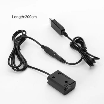 NP-FW50 Baterije Eliminator USB Napajalni Kabel za Sony a3000 a5000 a7R a7S 62KA