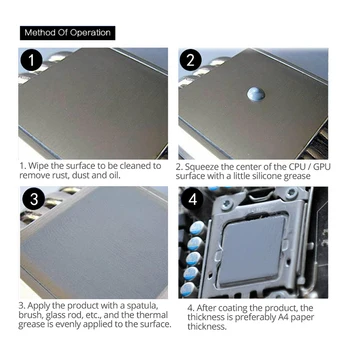 25 g Sivi Silikon Spojina Termalne Paste Prevodno Pasto Heatsink Za PROCESOR GPU Čipov Notebook Cooling Z Strgalo