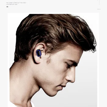 1pc Mini Bluetooth 5.0 Čepkov Stereo Šport Enotni Slušalke Brezžične Nepremočljiva za Apple, Samsung Huawei xiaomi Original