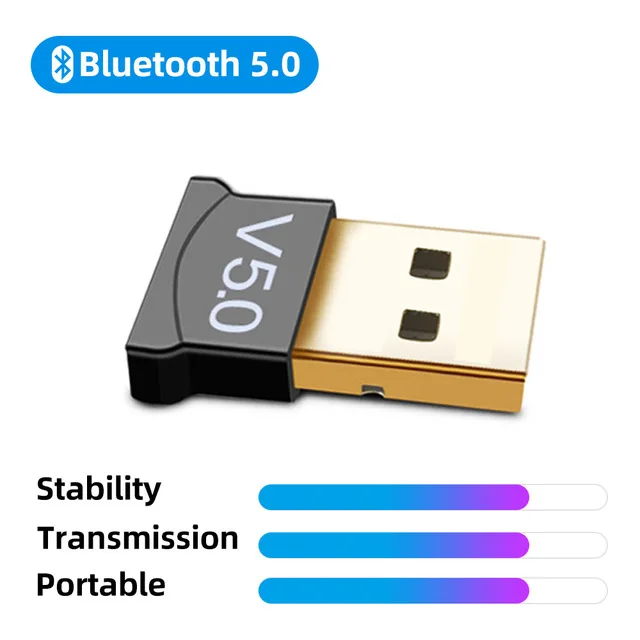 Brezžični USB Adapter Bluetooth 5.0 za Računalnik Bluetooth Brezžične Stereo Audio Sprejemnik za Zmago 8/10
