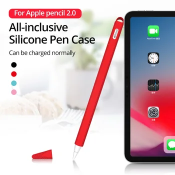 ANMONE Za Apple Svinčnik 2 Zaščitni Pokrov Pisalo Mehki Silikonski Rokav Primeru Non-Slip Snemljiv Nib Nasvet Skp Anti-Jesen