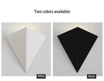 Sodobno minimalistično obliko trikotnika LED Stenske Svetilke Skandinavski slog Notranji Življenjski Prostor Luči Ustvarjalne geometrijske trikotnik stenske luči