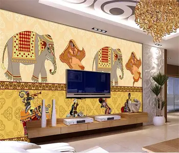 3d ozadje po meri foto zidana non-woven ročno poslikano slona, TV ozadju stensko slikarstvo dnevna soba tapete za stene 3d