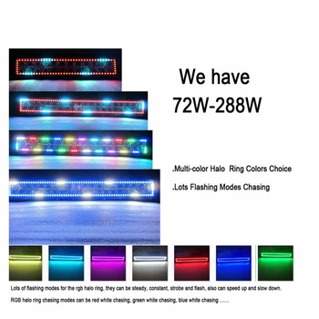 Marloo 240W 42 Inch RGB Led delovna Lučka Bar APLIKACIJO Bluetooth Nadzor Strobe Kartuša za Offroad Vozilo Jeep Čoln Vožnja avtomobila