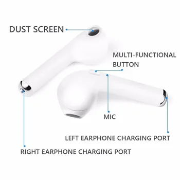 I7s tws Brezžične Slušalke kakovost zvoka v ušesu Slušalko Brezžična Bluetooth Slušalke Polnjenje polje Za Redmi Huawei Iphone Xiaomi