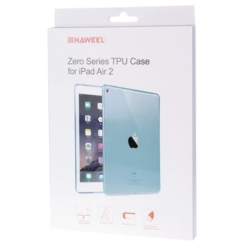 HAWEEL TPU Zaščitna torbica Za iPad Zraka 2 9.7 palčni Pisane Slim Pregleden Mehko Ohišje Za iPad