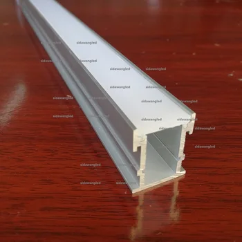 8pcs x 100 cm Nepremočljiva Aluminum led profil za tla, močno PC razpršene kritje,debeline 3 mm,brez barvnih dot,neskončne SDW2126