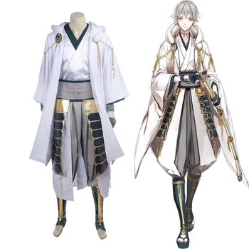 Touken Ranbu Online Cosplay Kostum Tsurumaru Kuninaga Cosplay Celoten Sklop Bela Samurai Kostum Za Noč Čarovnic, Božič Po Meri