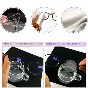 Anti-Fog Krpe Za Večkratno Uporabo Antifogging Leče Očala Obrišite Defogger Očala Robčki