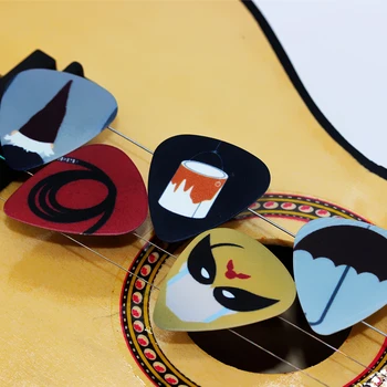 SOACH 50PCS 1,0 mm visoke kakovosti kitaro izbirčen dve strani pick Preprosta osebnost sliko izbirčen uhani DIY Mix kitaro izbirčen