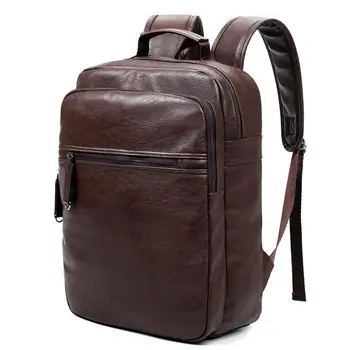 YESETN 083117 vroče prodaje moški modni PU potovanja nahrbtnik študent platno šolsko torbo