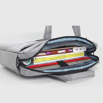 Moda novo platno nepremočljiv odporen na Praske Laptop Torba 13 15inch Zvezek Ramenski torbica za Anti-padec torbici