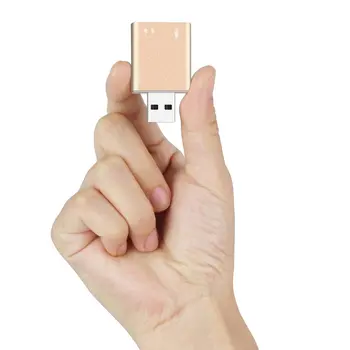 Mini Zunanjo USB Zvočno Kartico USB 3,5 mm izhod za Slušalke Zvočnik Mic Adapter Zvočno Kartico Za Prenosni Računalnik Zvočne Kartice Splitter